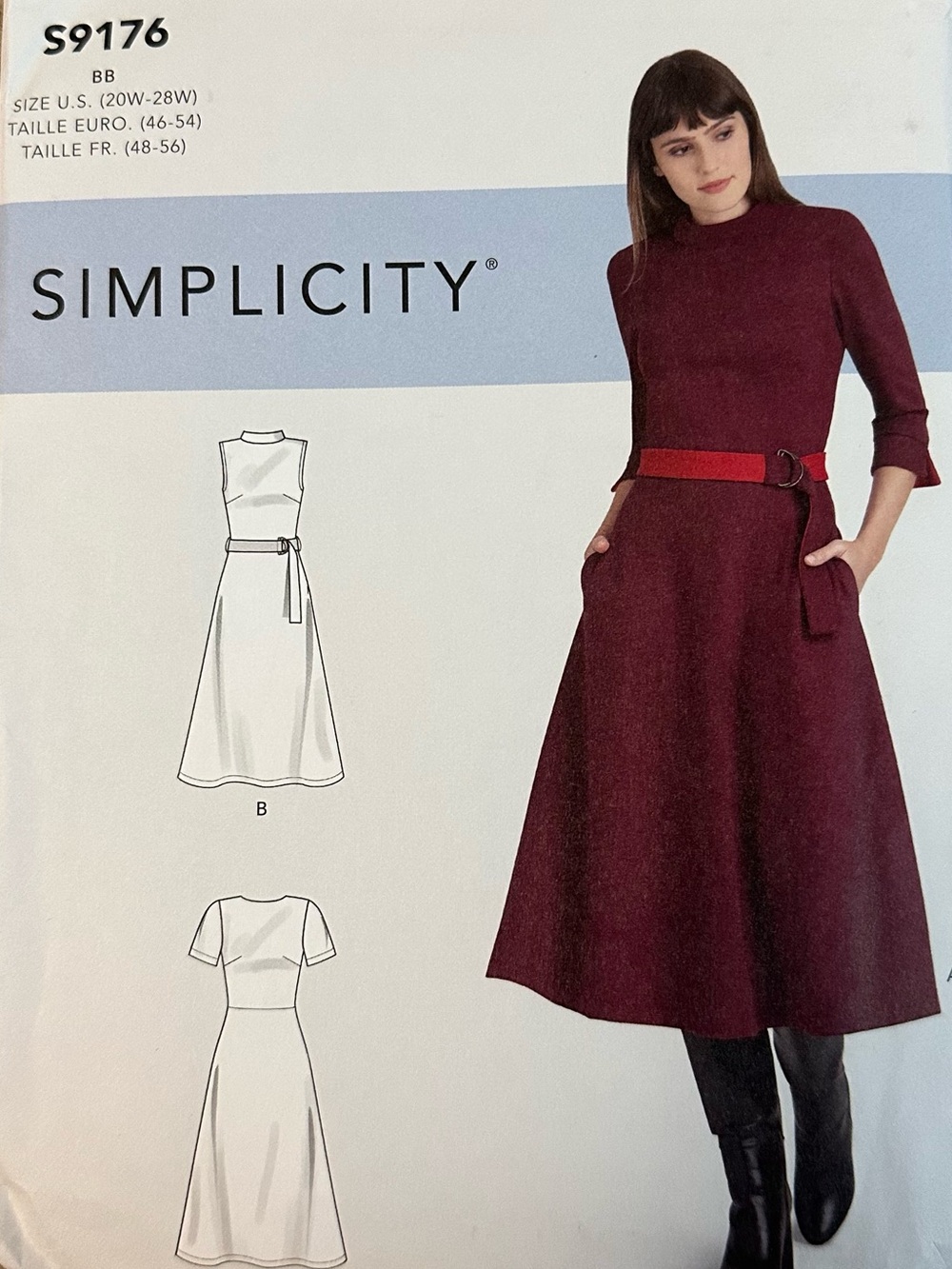 Simplicity Women’s Dress Pattern Plus Sizes 20W-28W 👗
